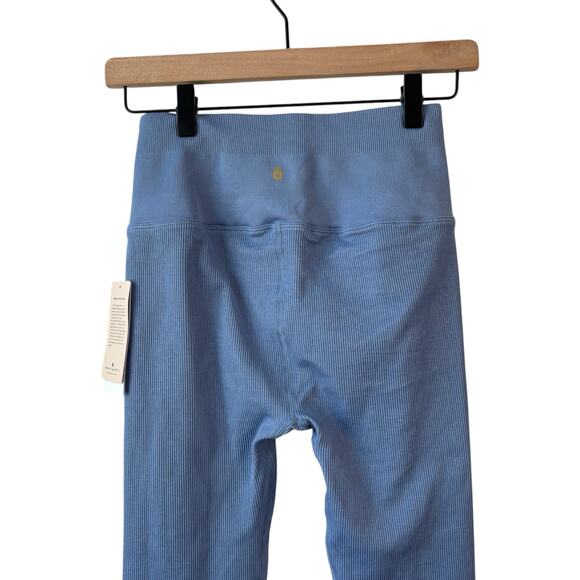 Spiritual Gangster Womens Love Sculpt Legging XS Blue Small 7/8 Ruffle New - Picture 5 of 8